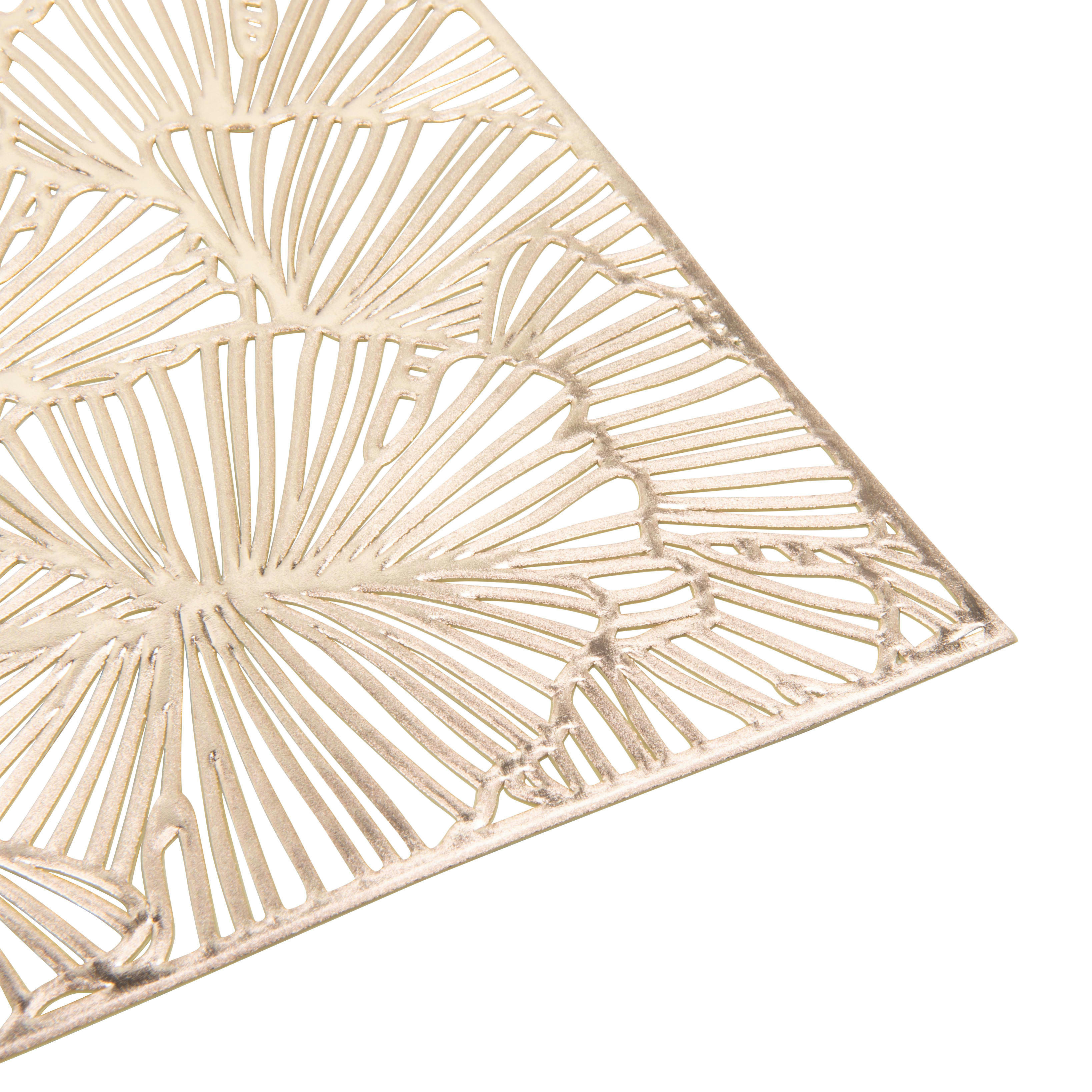 - Set de table motifs gingkos dorés L45