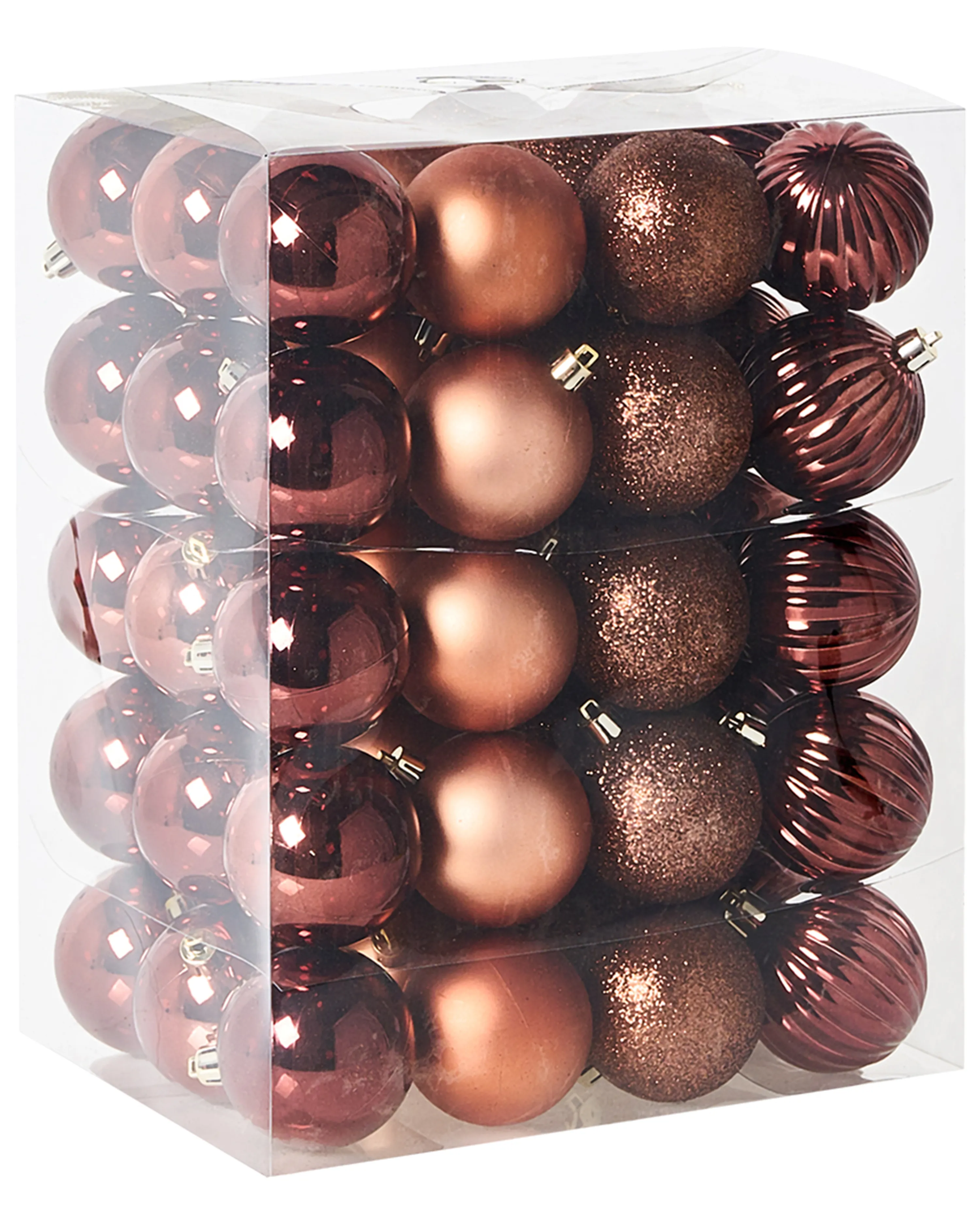 Set of 60 Baubles ISOJARVI Brown