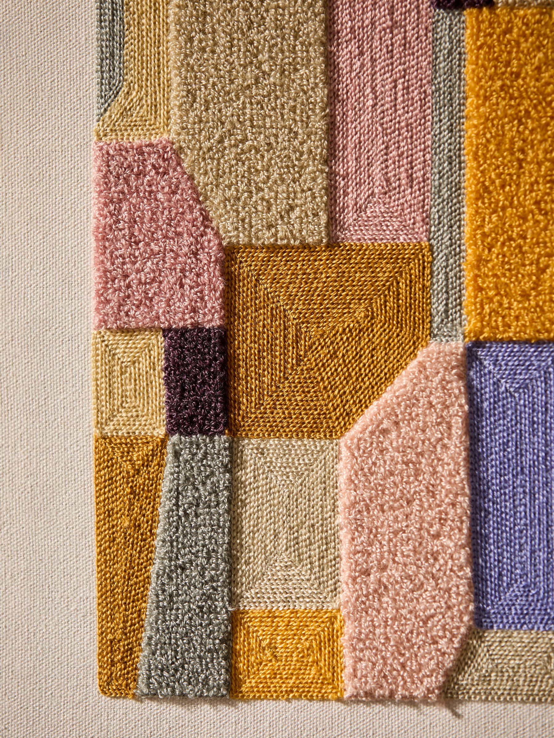 Alonzo Embroidered Wall Art in Multi Tonal