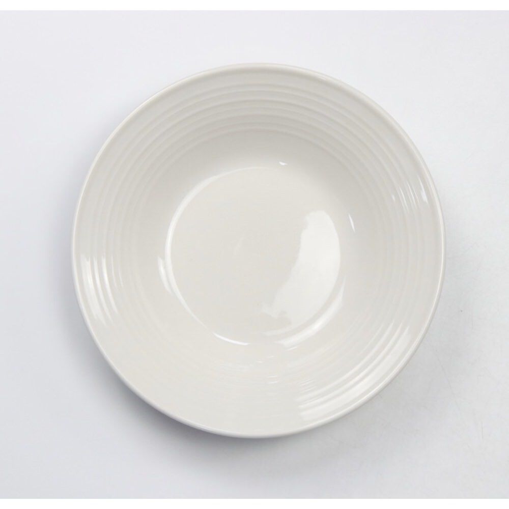 Prato de sopa branco PURE em porcelana 22cm