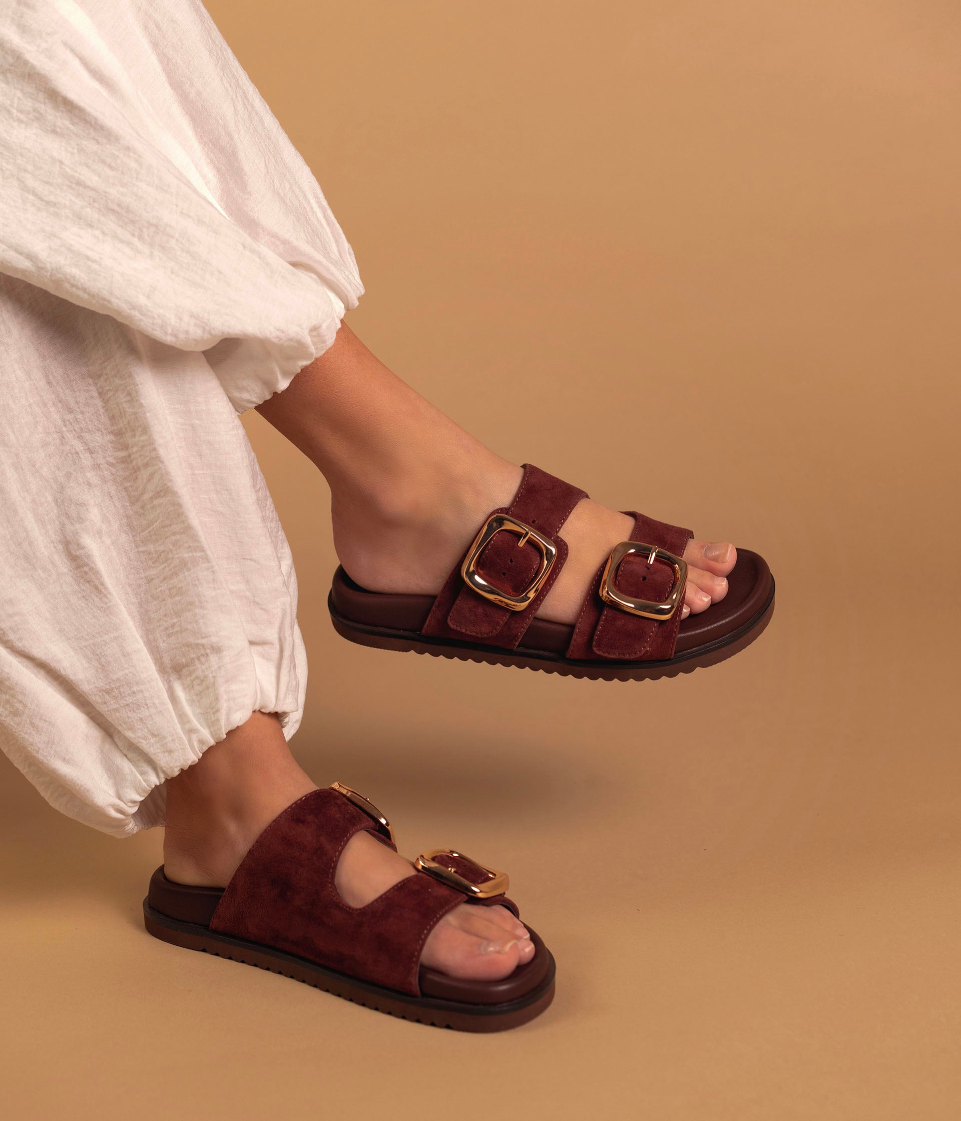 Mules Yaelle bordeaux