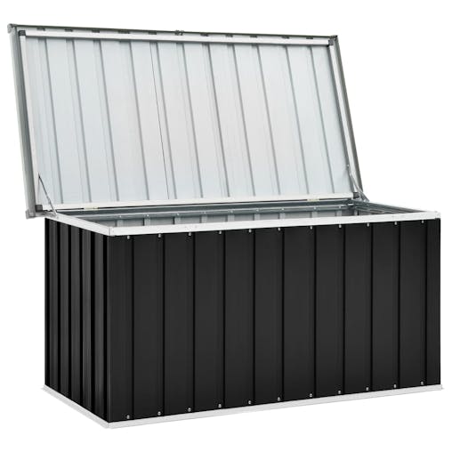NNEVL Garden Storage Box Anthracite 129x67x65 cm
