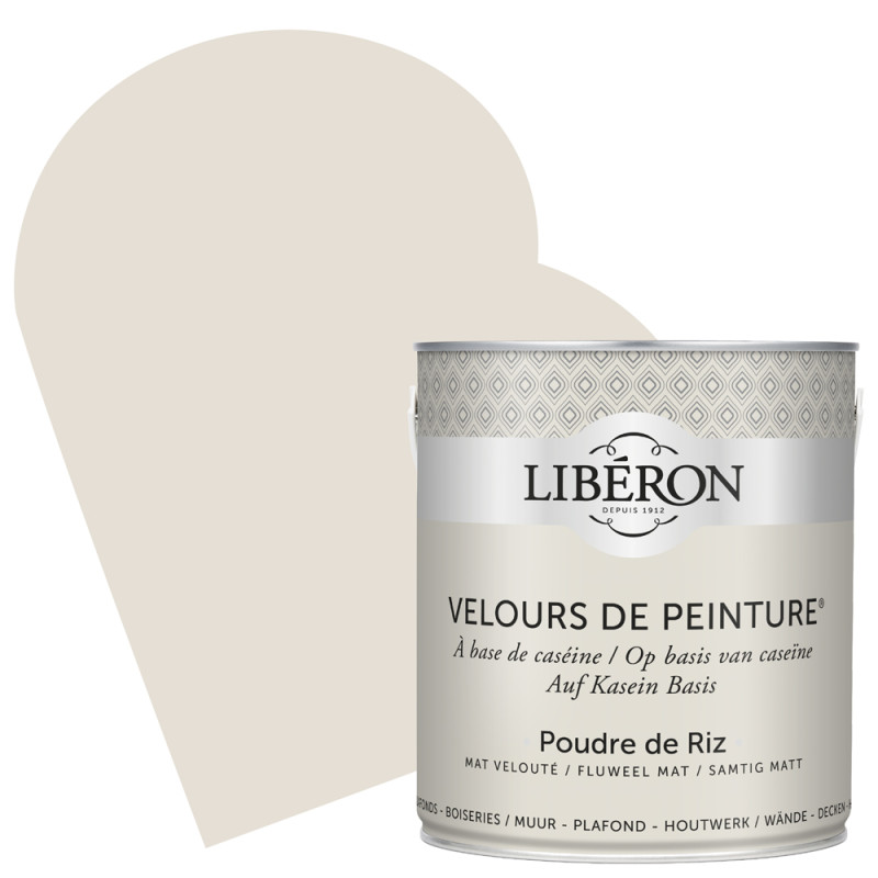 Peinture pour murs Velours de Peinture poudre de riz mat 2,5 L LIBERON