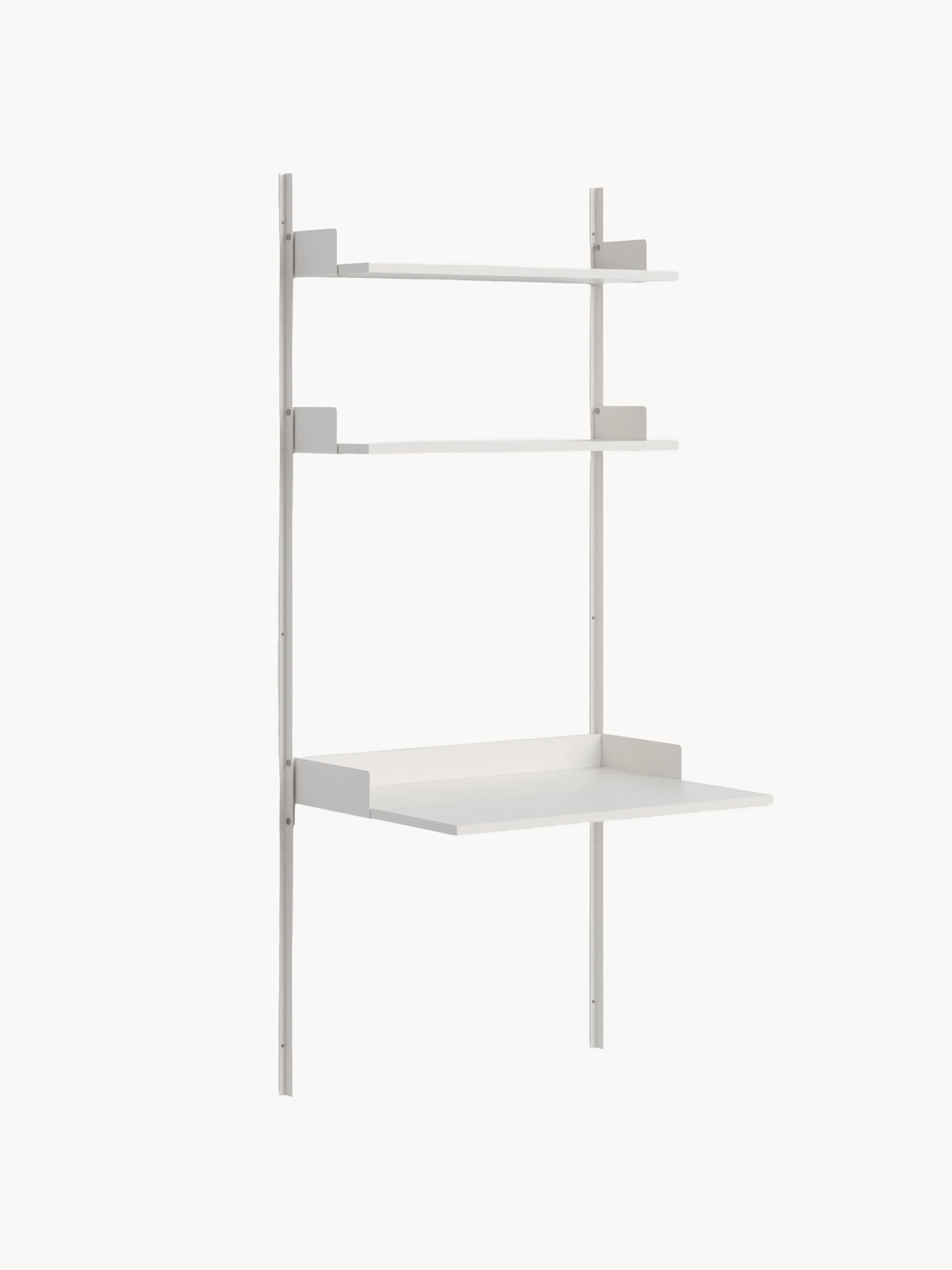 Wand-Schreibtisch New Works mit Ablagen