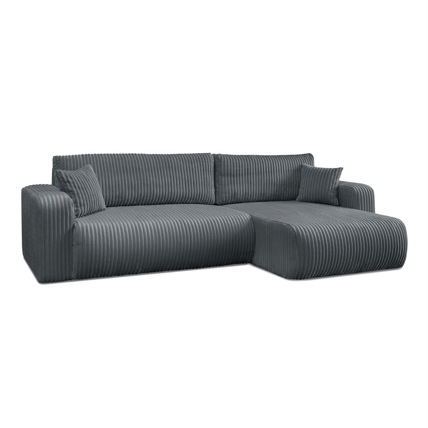 Narożnik PRESTIGE SOFT z funkcją spania i pojemnikiem na pościel, Tilia 85