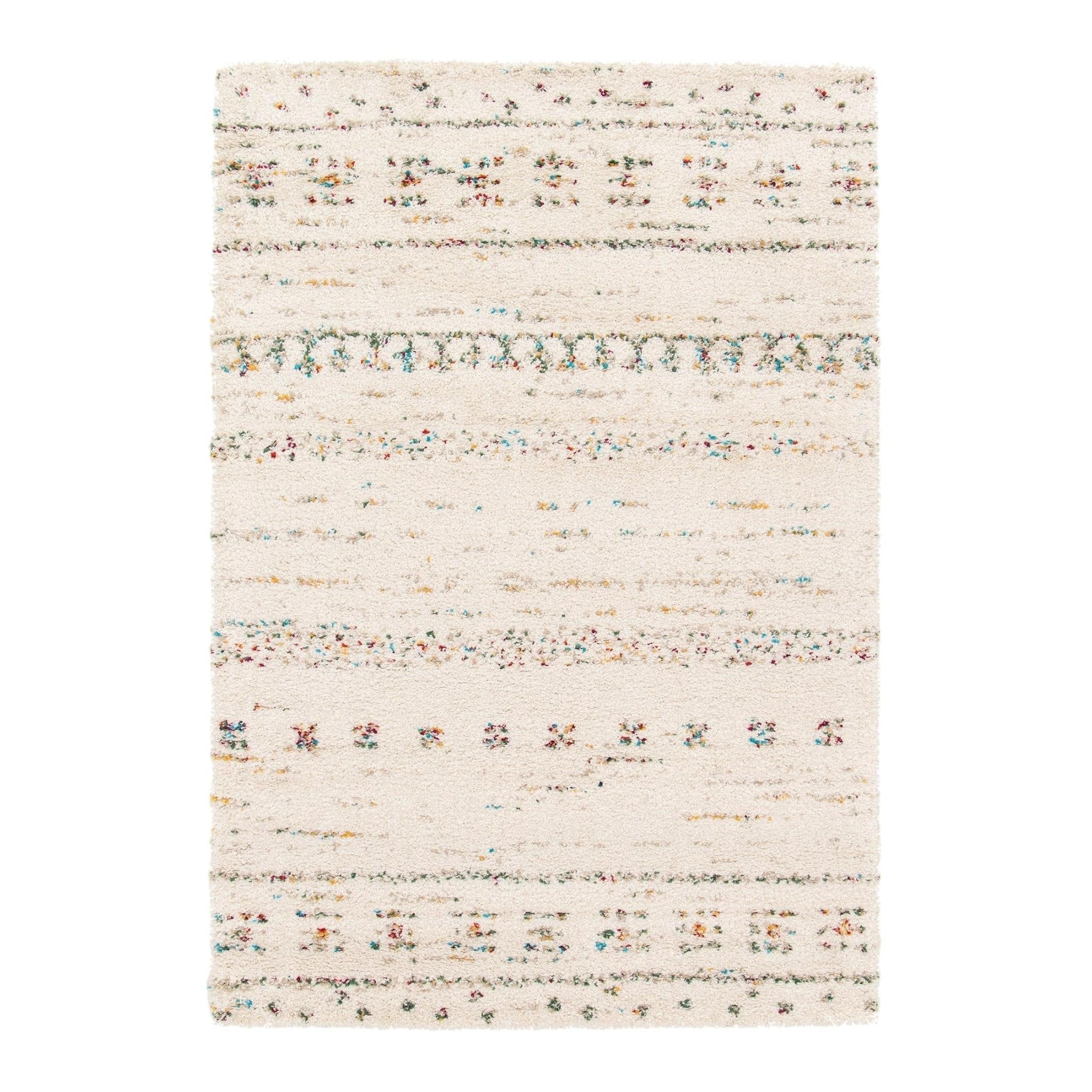 AFK Living vloerkleed Bloom - shaggy - beige - 120 x 170 cm
