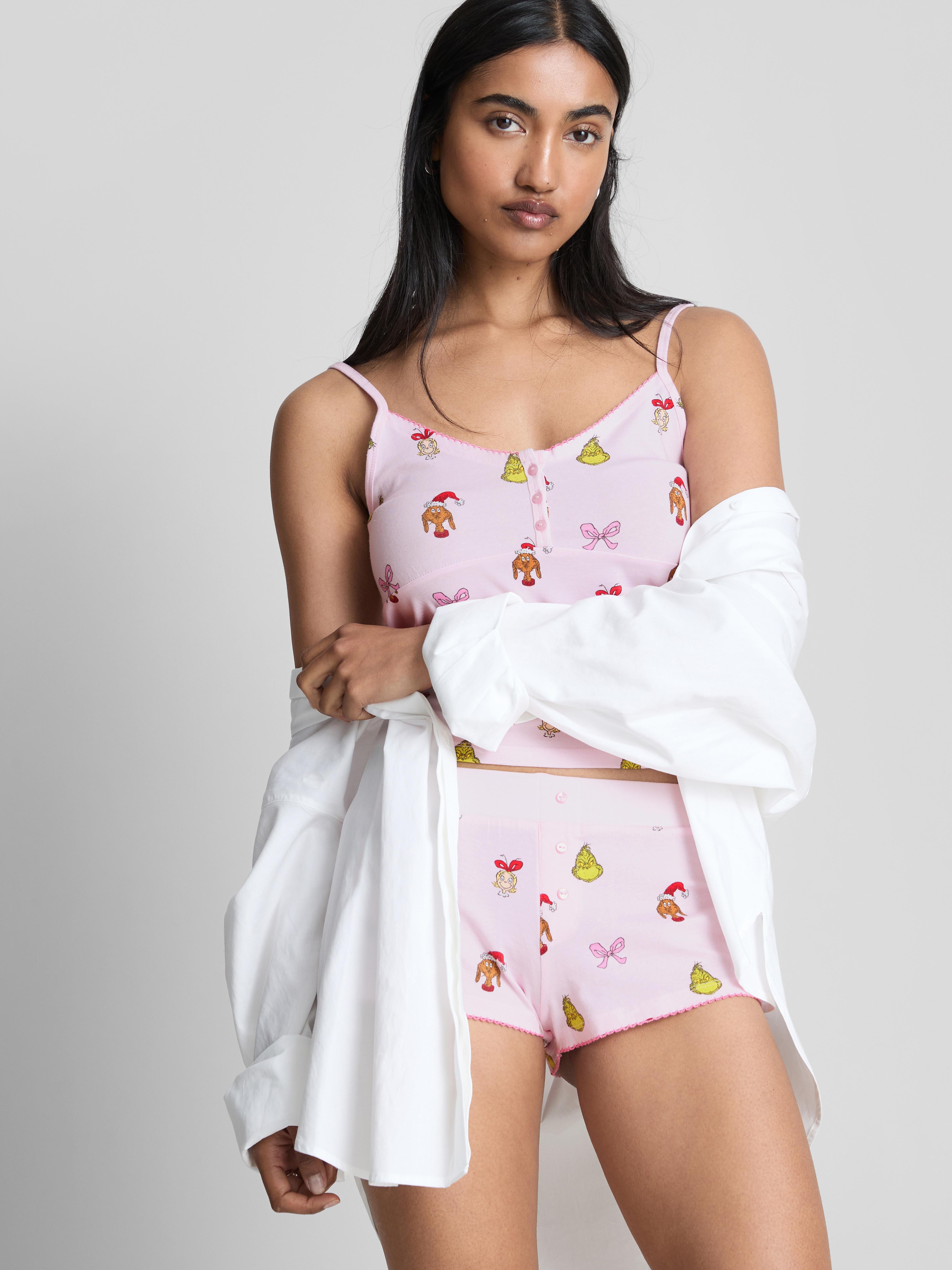 The Grinch Cotton Christmas Shorty Pajamas