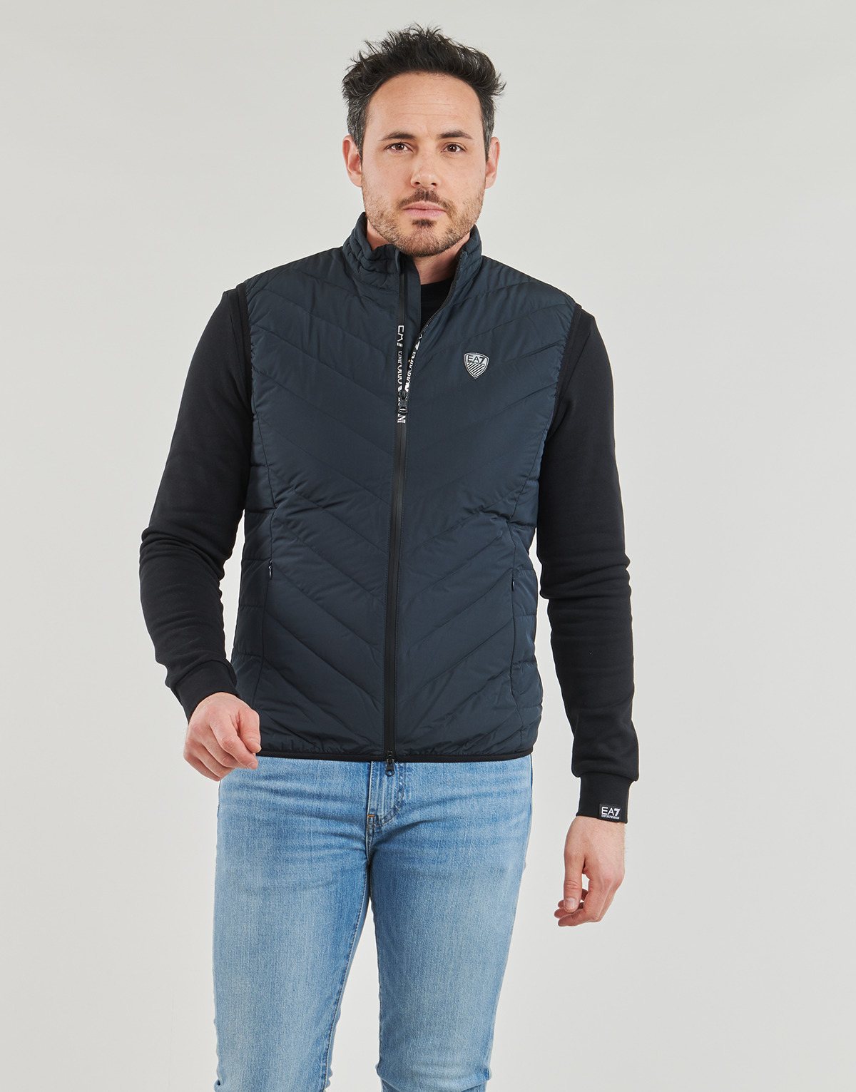 Emporio Armani EA7 - PREMIUM SHIELD DOWN WAISTCOAT - Marine