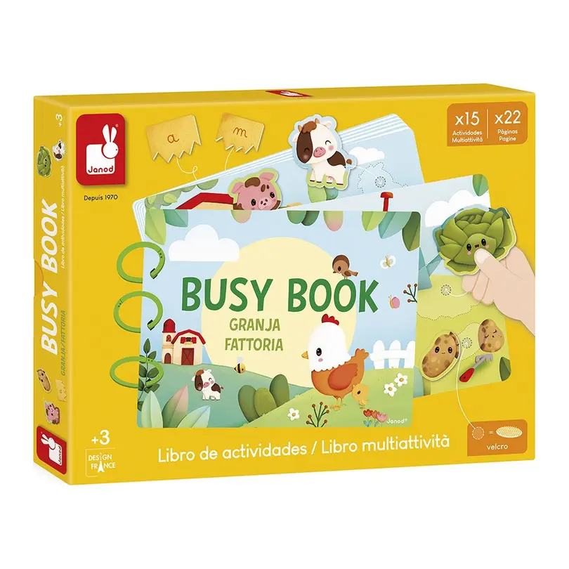 Stoffbuch Busy Book Bauernhof
