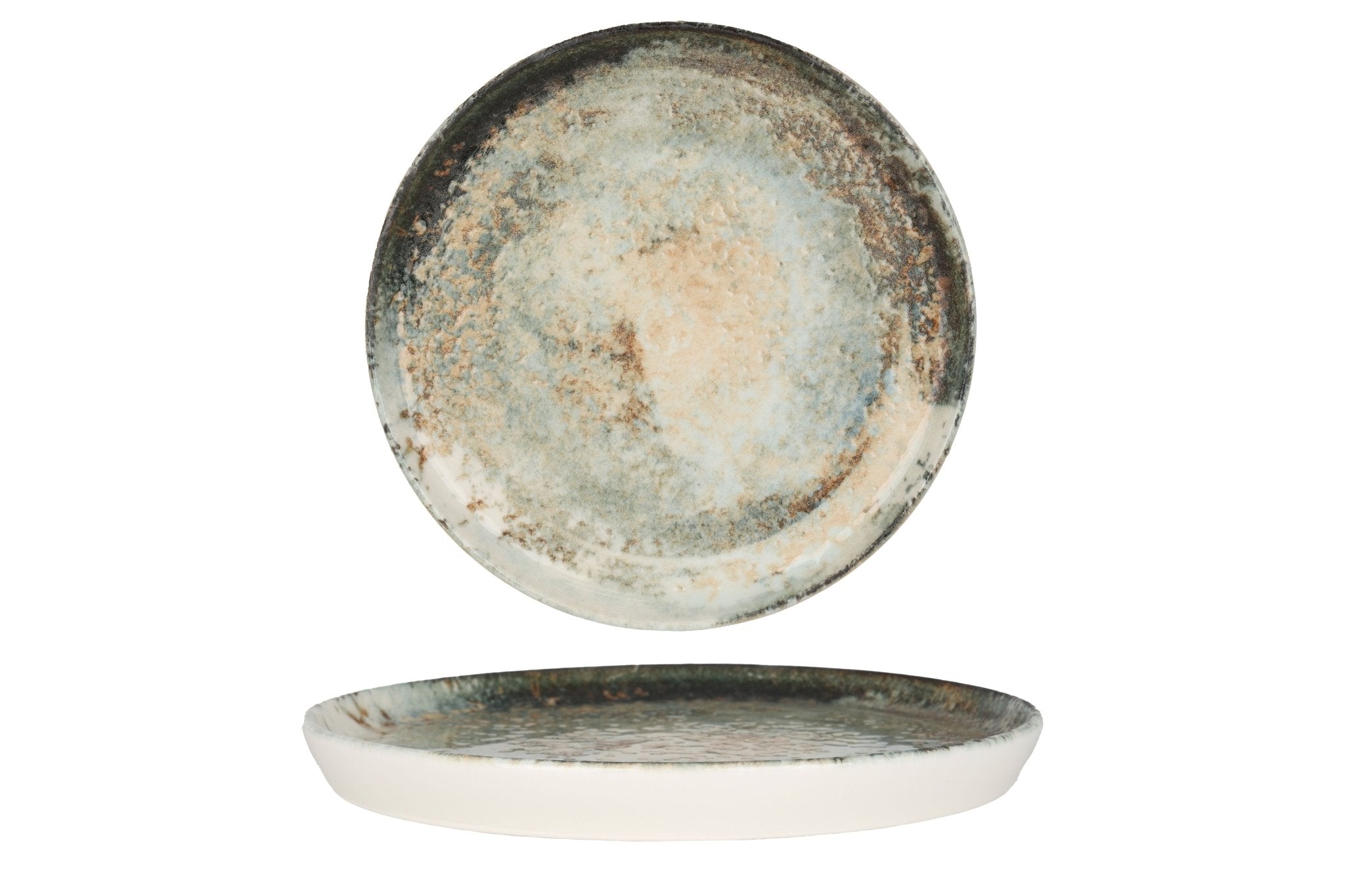 Rinart Gebaksbord - Obvara - Porselein - 17 cm - set van 6