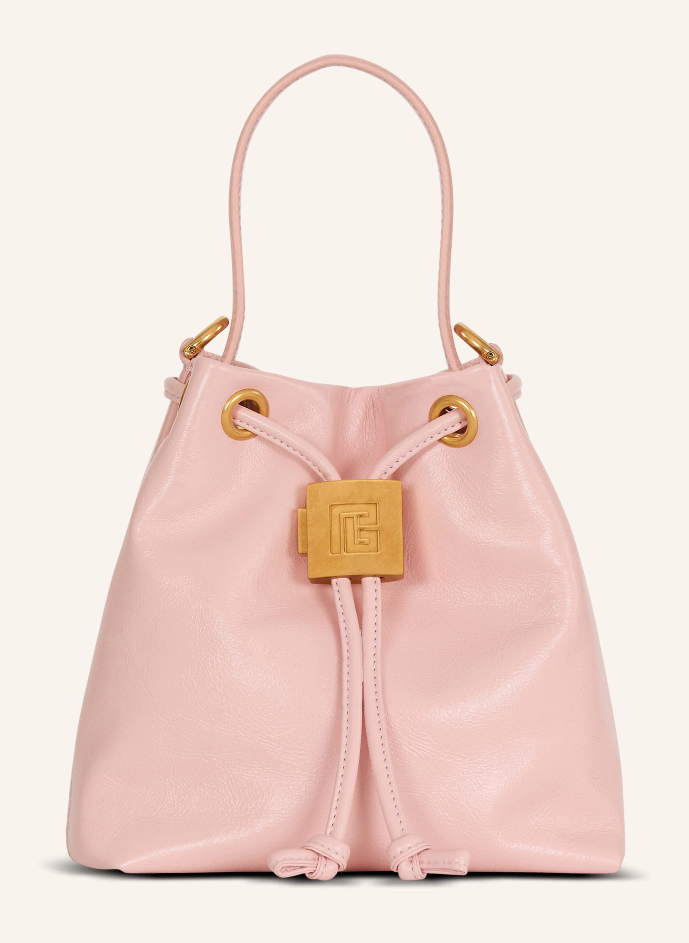 BALMAIN Pulse Bucket Tasche aus Glattleder