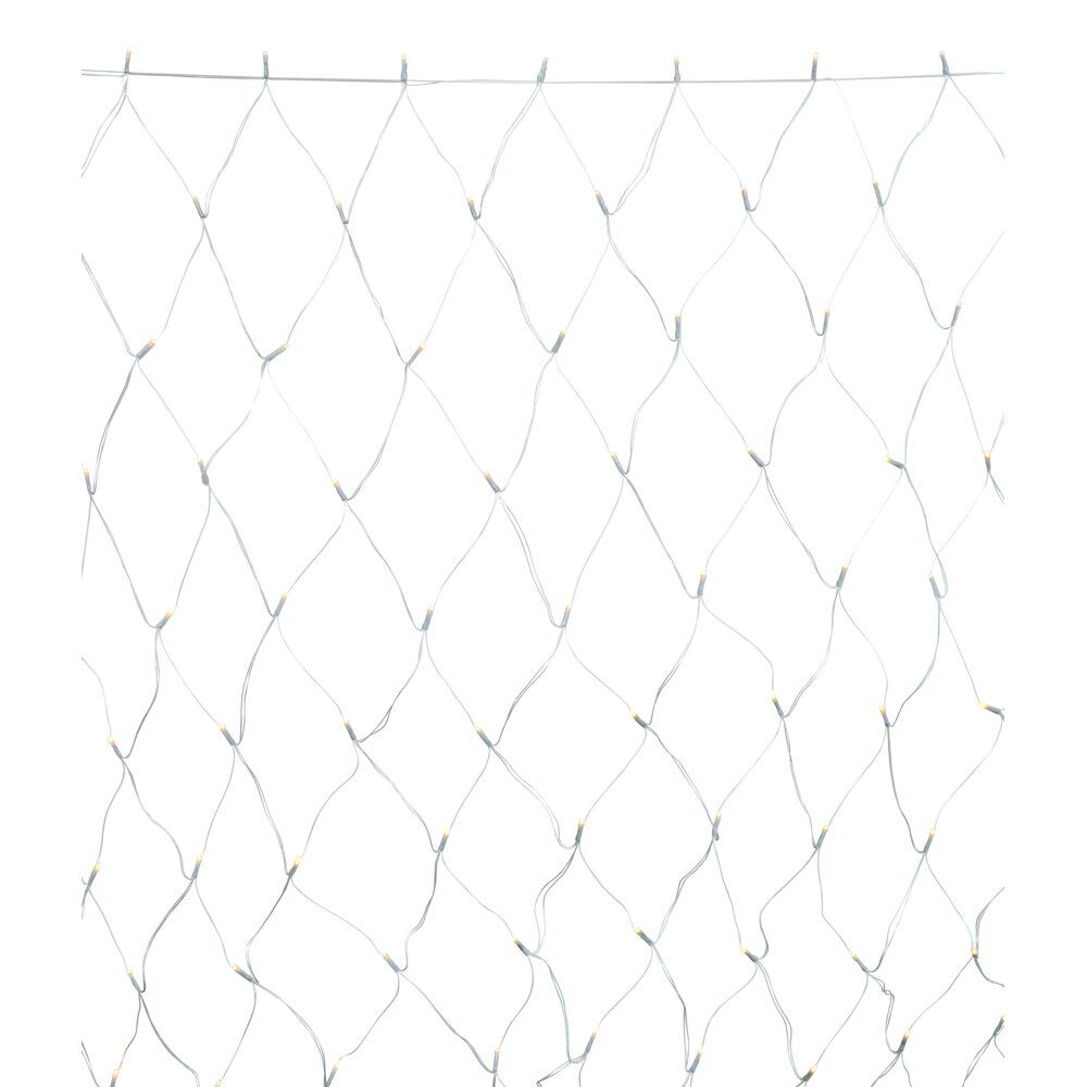 Filet lumineux 100LED blanc chaud 120x120cm
