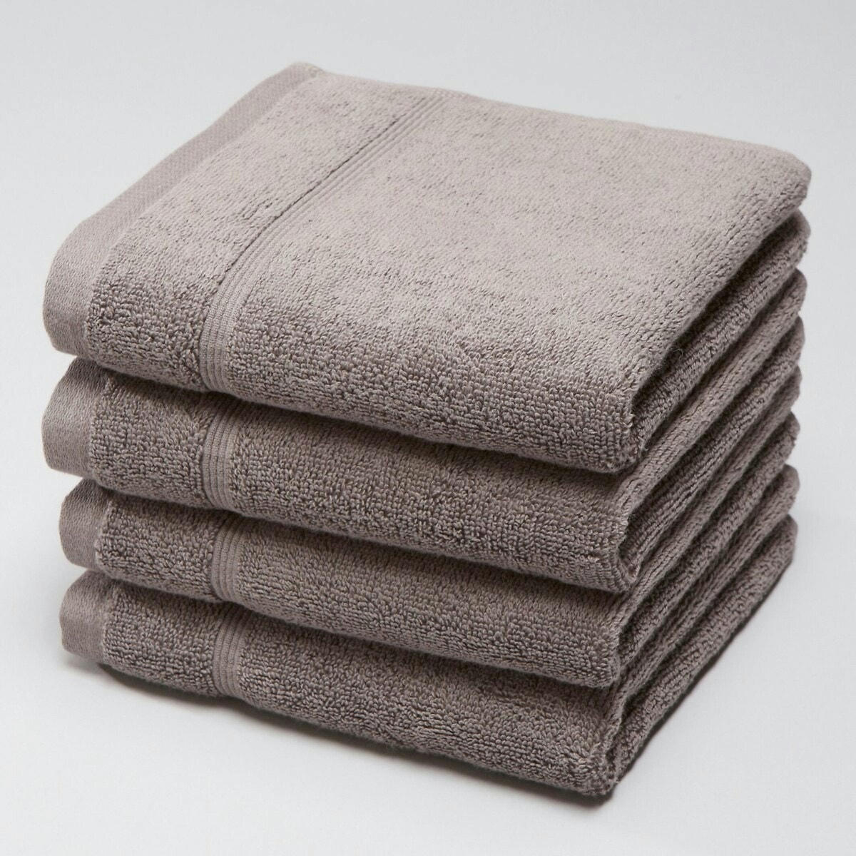 Lot 4 serviettes d'invité éponge 600 g/m², Zavara