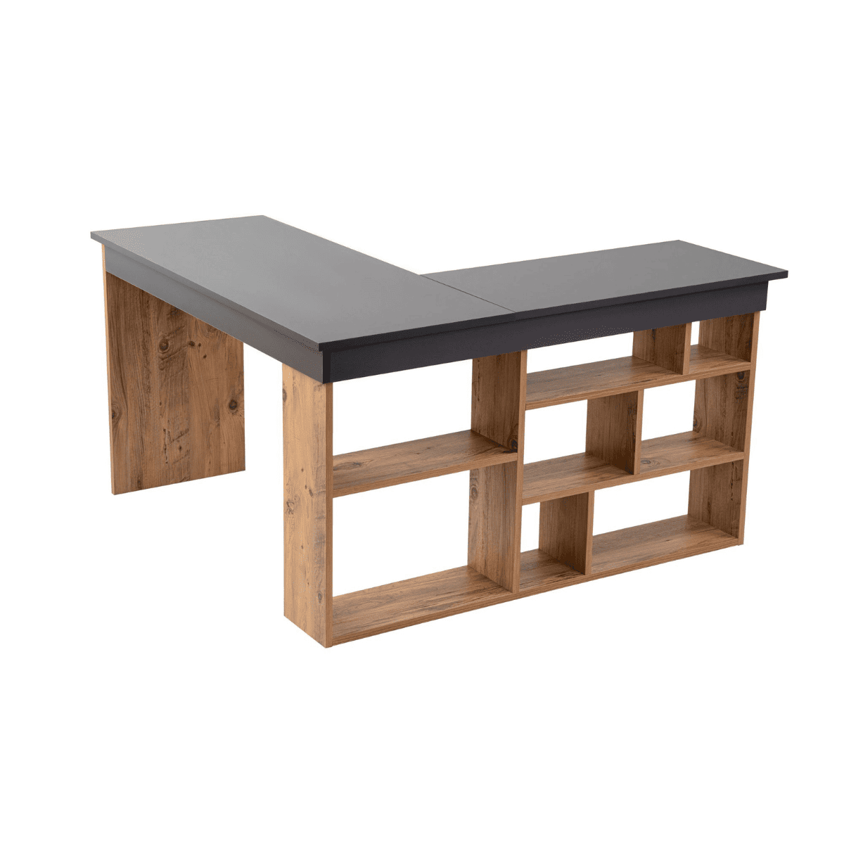 Calicosy - Hoekbureau met opbergruimte ORGANIS - H72 cm