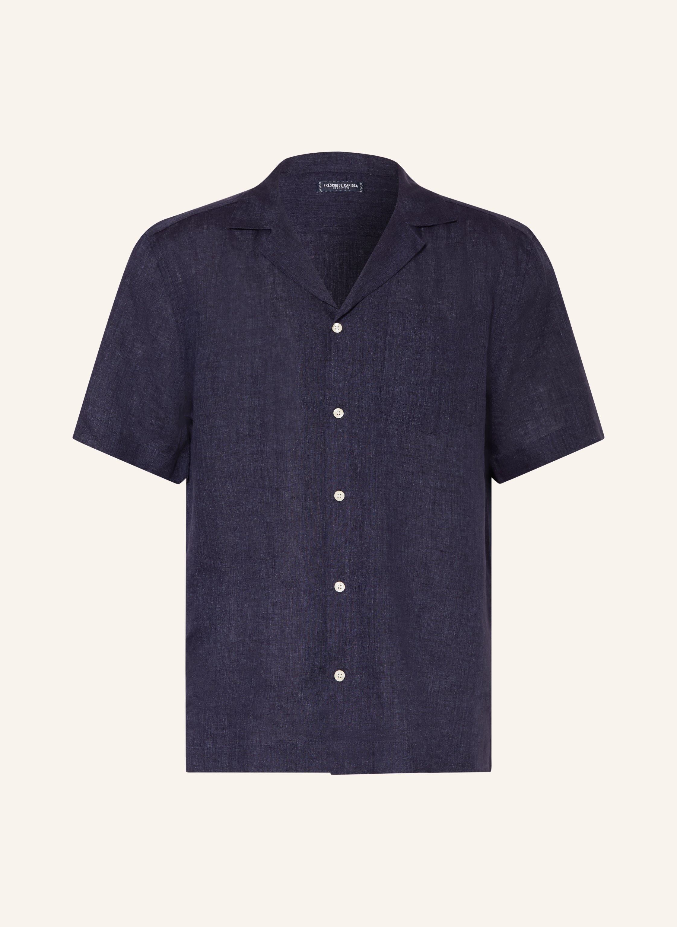FRESCOBOL CARIOCA Resorthemd ANGELO Extra Slim Fit aus Leinen