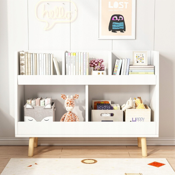 Regał na książki dla dzieci szafka stojąca biblioteczka skandynawski 60cm