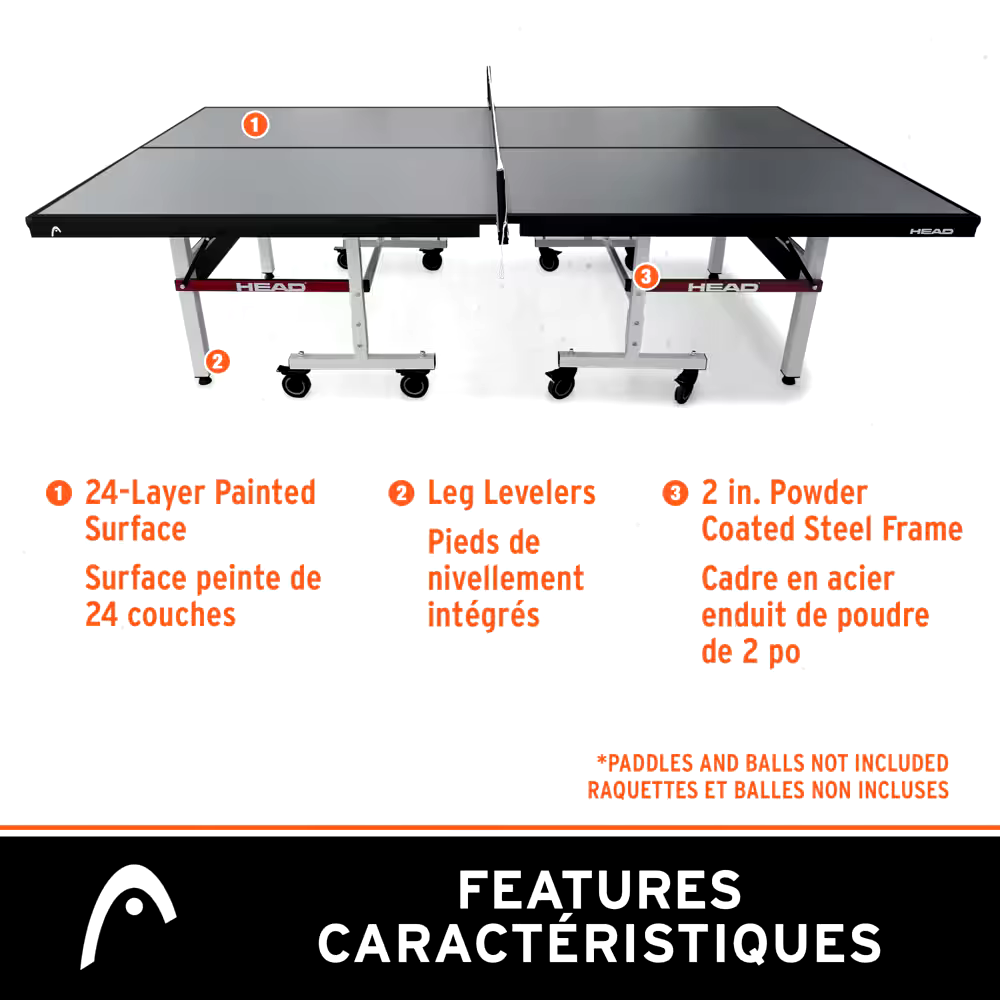 HEAD Apex Table Tennis Table/Ping Pong Table, 25-mm