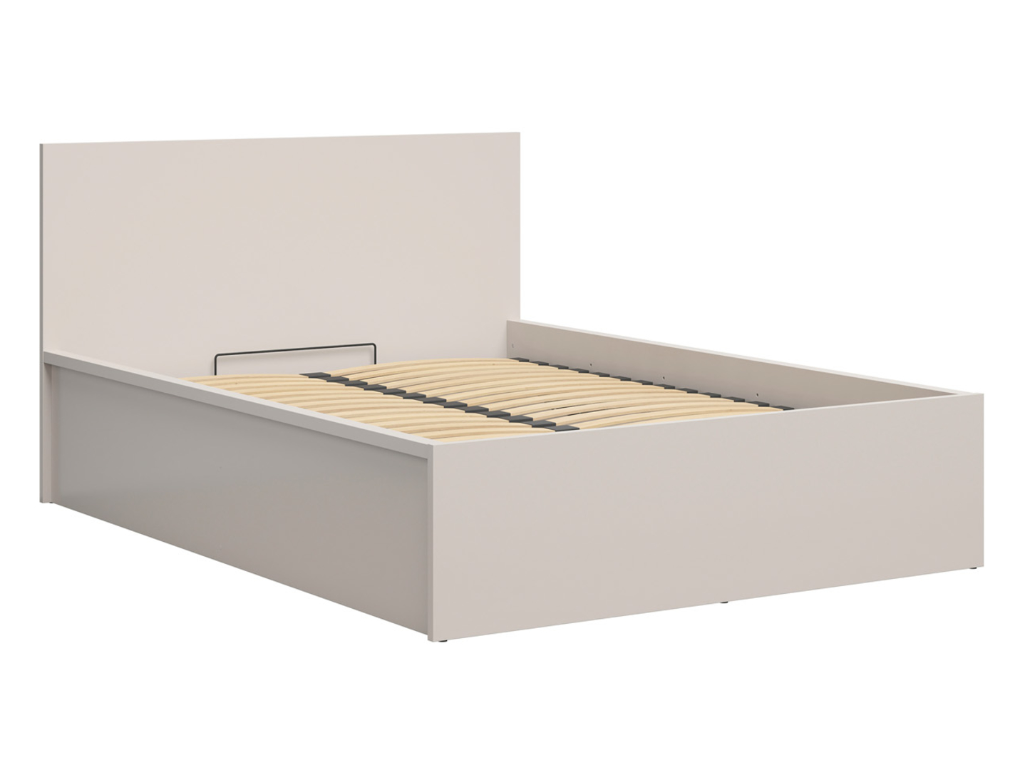 Łóżko Tetrix 140x200 ze stelażem i pojemnikiem kaszmir