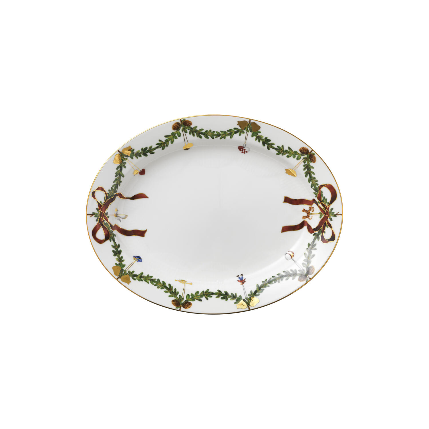 Stjerne Riflet Jul fad 37 cm