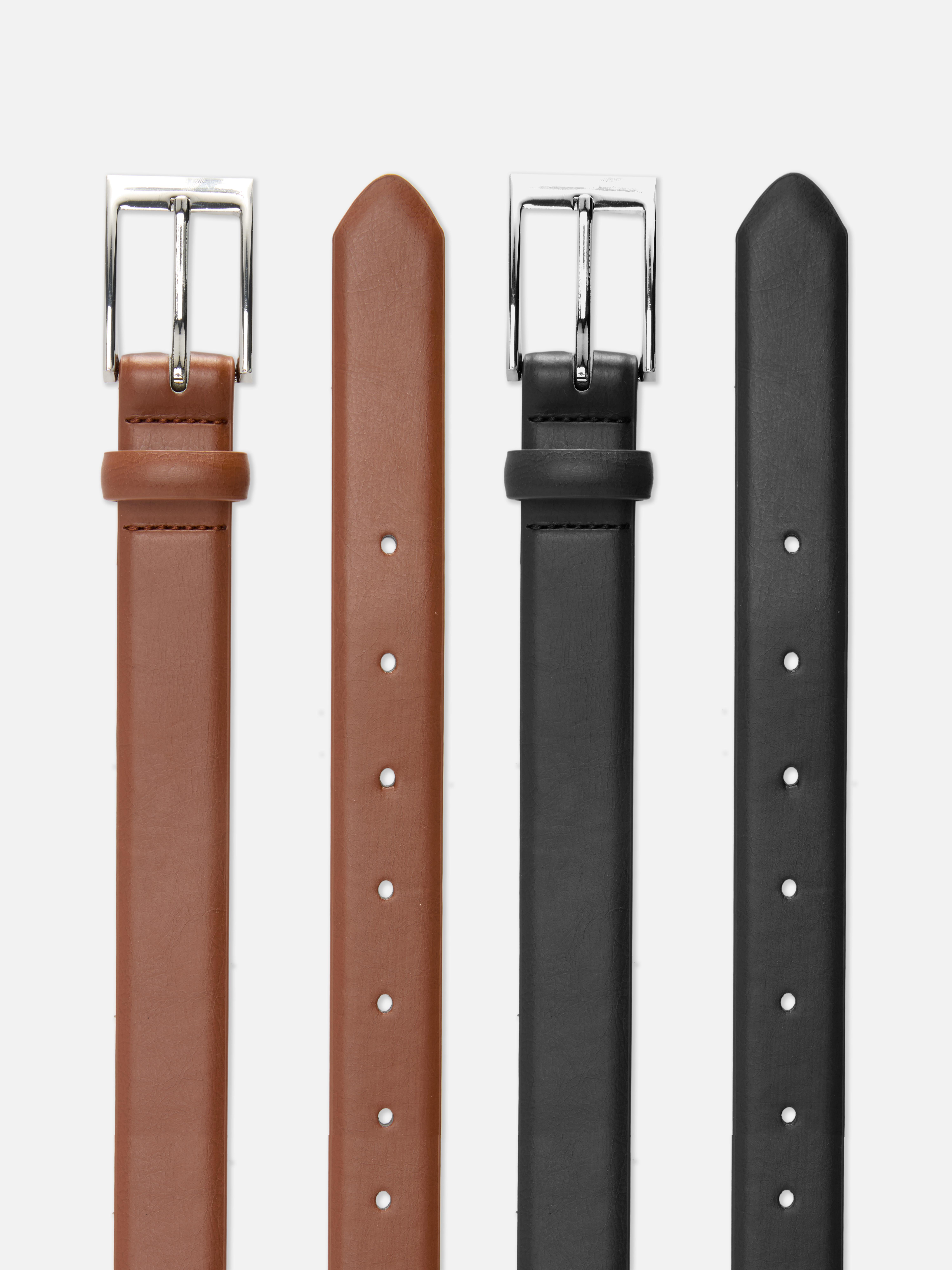 2-Pack Skinny Belts