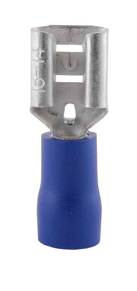FLATSTIFTSHYLSE NECORE ISOLERT HANE BLÅ 6,3X0,8MM
