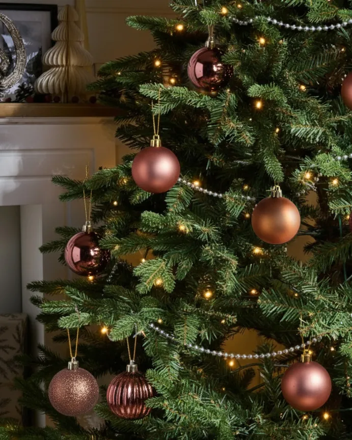 Set of 60 Baubles ISOJARVI Brown