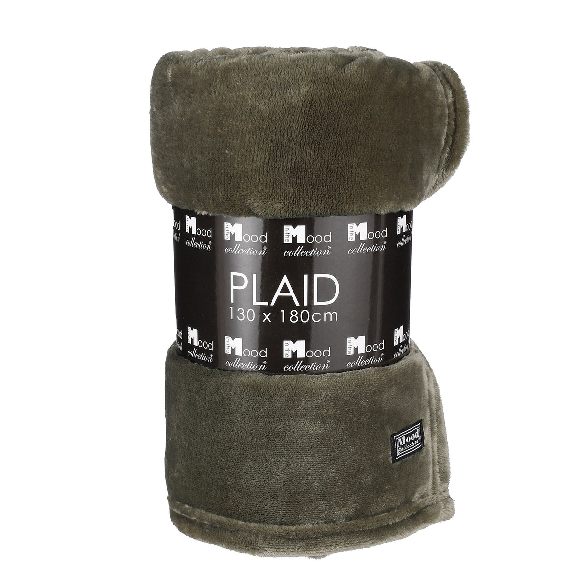 In The Mood Collection Famke Fleece Plaid - L180 x B130 cm - Donkergroen