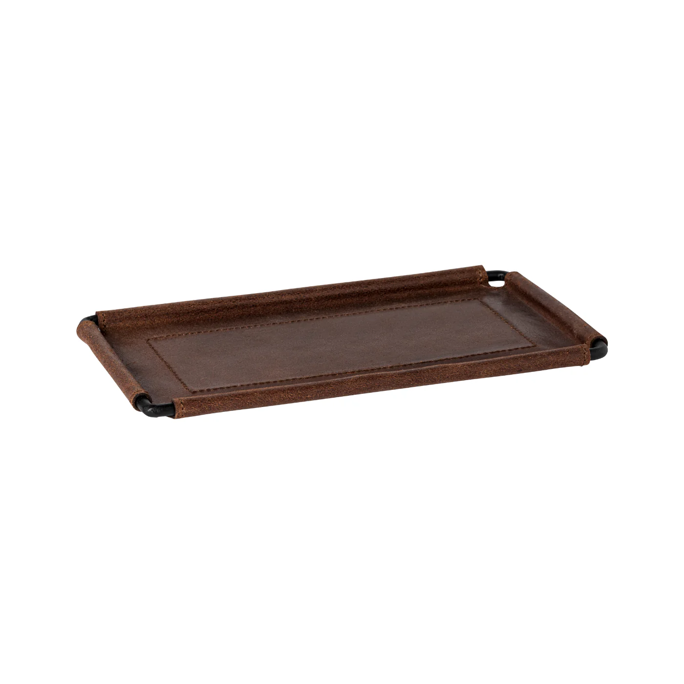 Small Rectangular Leather Tray Leather
