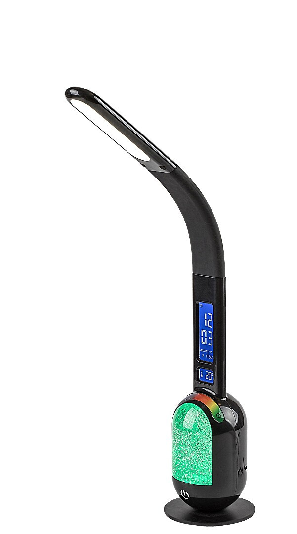Lampka biurkowa akumulatorowa FIGEN czarno-biała LED 5W wys:38cm Rabalux