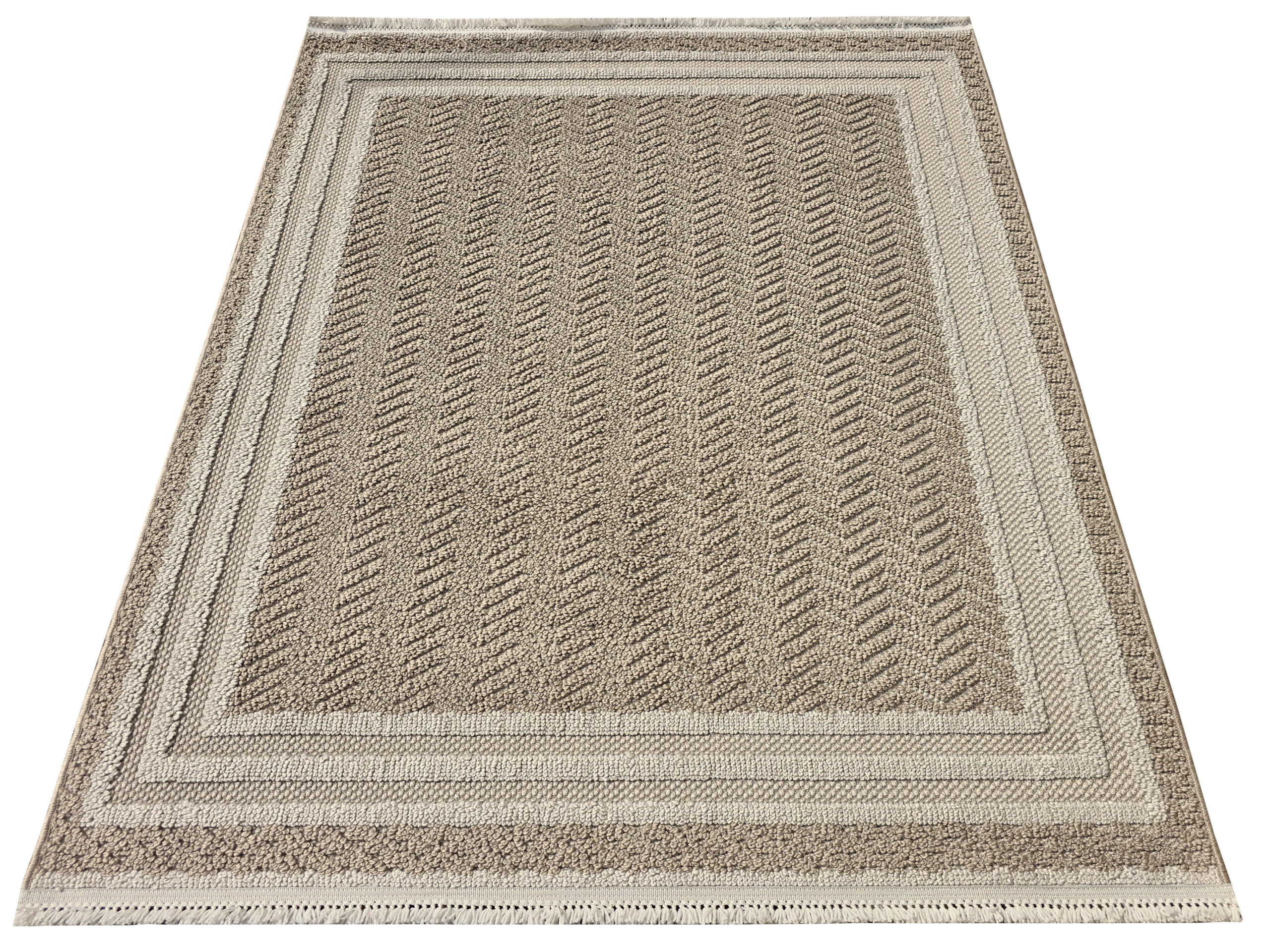 Dywan beżowy boucle Milano 090 idealny do pokoju salonu 060x100