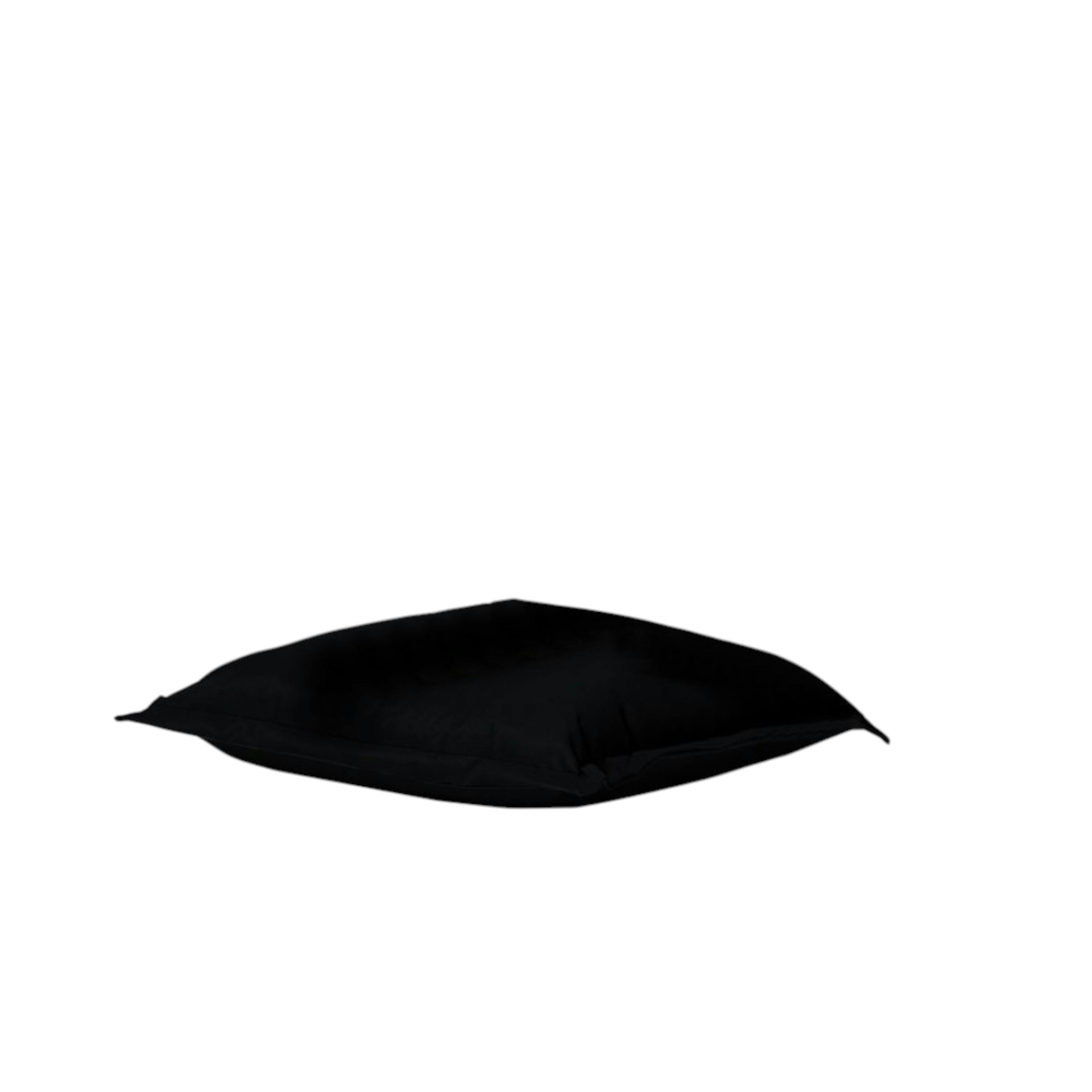Pouf coussin de sol extérieur imperméable - noir ARTA