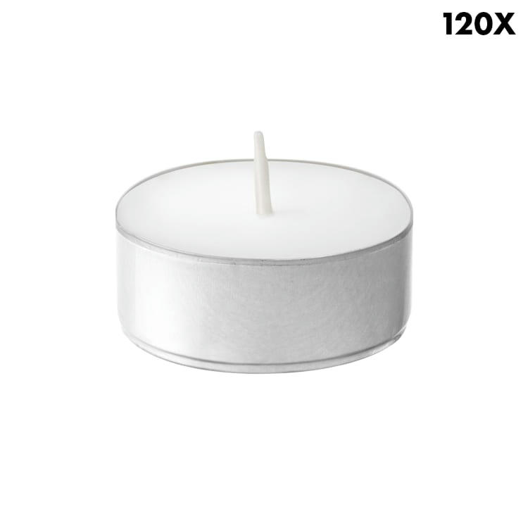 - 120 Bougies Chauffe-Plat, En Boîte