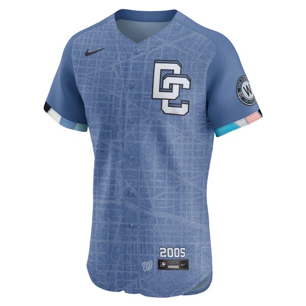 Dylan Crews Washington Nationals Nike 2025 City Connect Elite Player Jersey - Blue