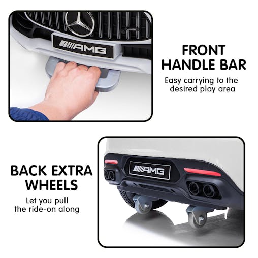 NNEDPE Mercedes Benz Licensed Kids Electric Ride On Car Remote Control White