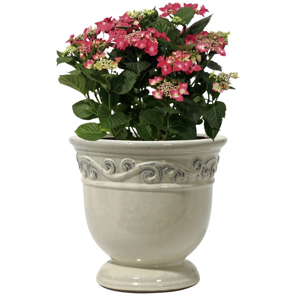 Pflanzgefäß »Oxford«, ØxH: 30 x 28 cm, creme