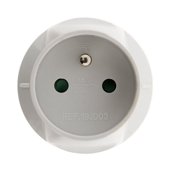 Adaptateur prise mâle 20A vers prise femelle 16A - Zenitech