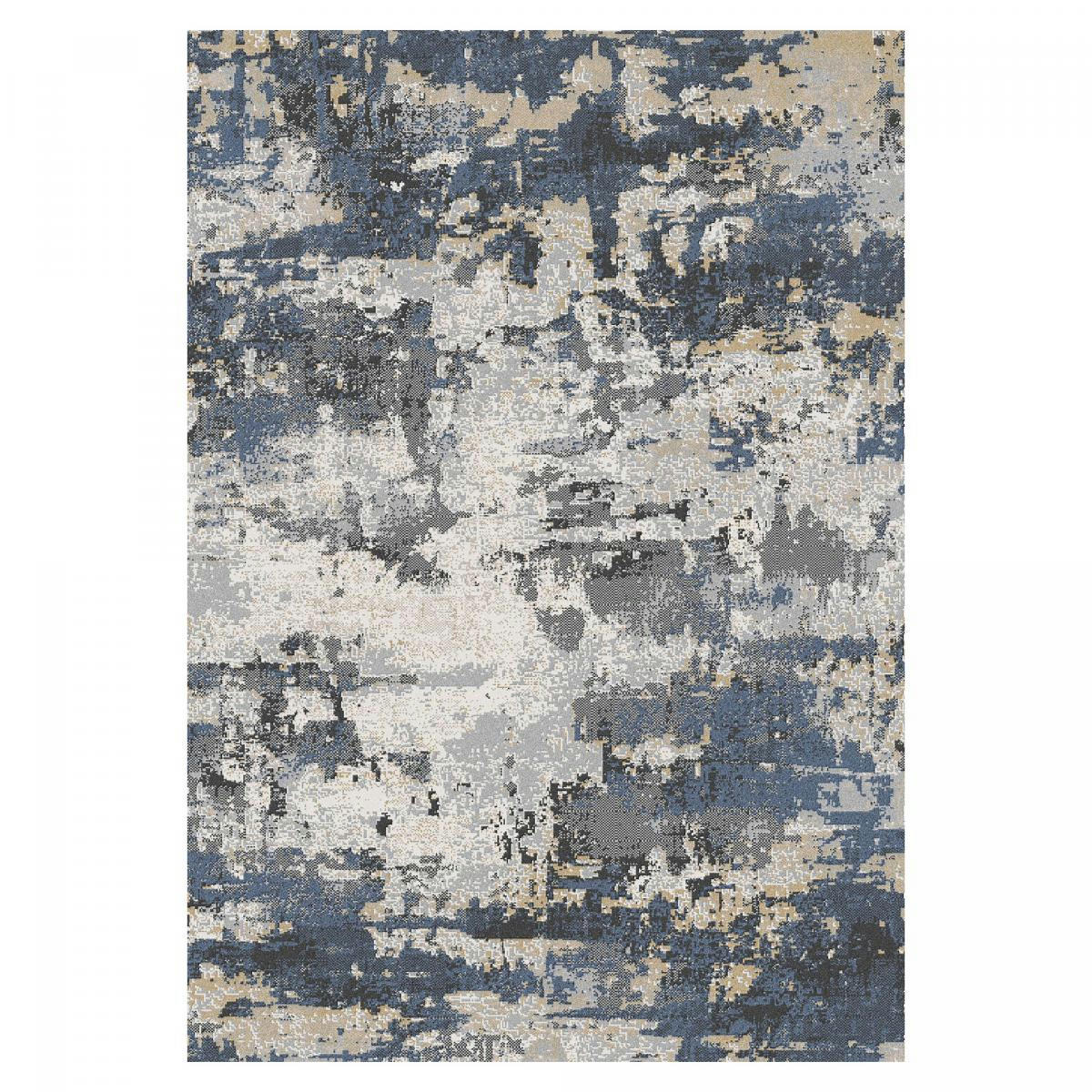 ELAB - Tapis salon bleu 150x220