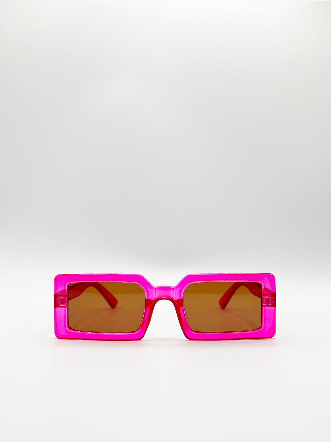 SVNX Oversized Rectangle Plastic Frame Sunglasses