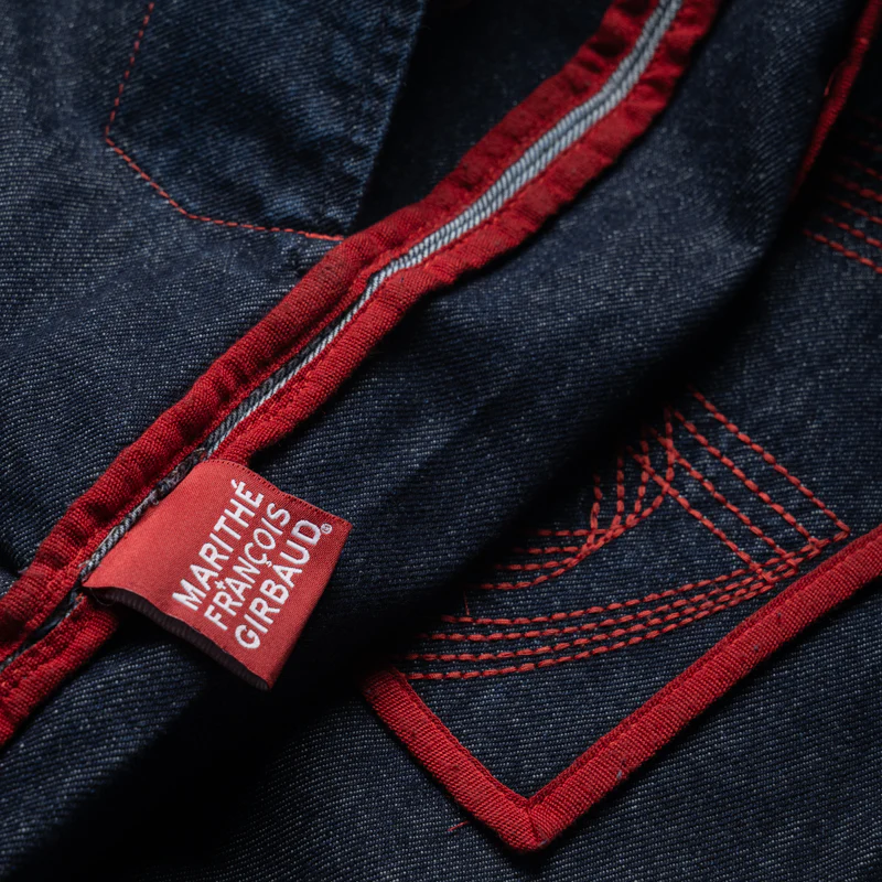 Marithe Francois Girbaud Manifest Denim Pants - Blue/Ink Red