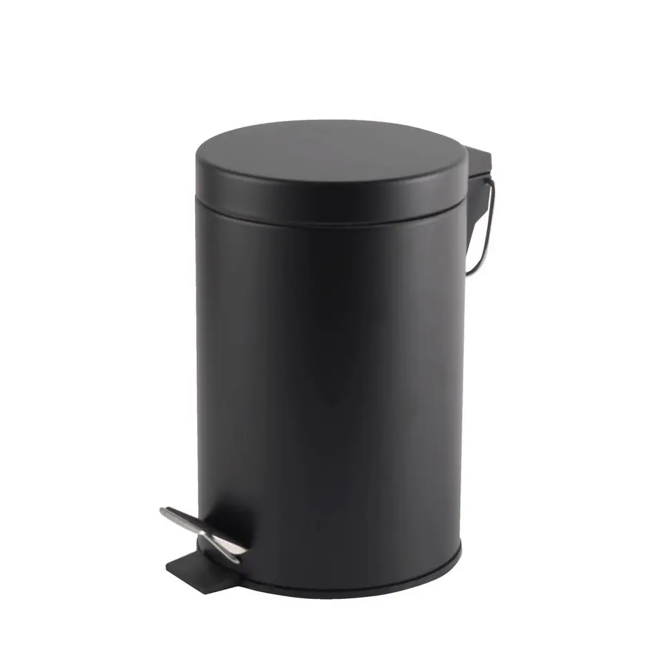 Pedaalemmer Pablo - zwart - 23x17x26,5 cm