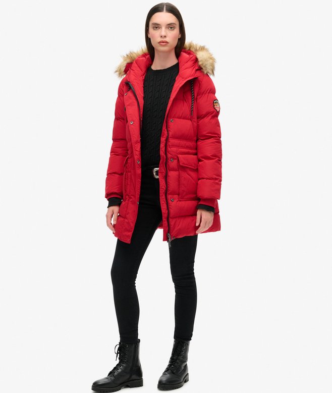 Everest Mid Faux Fur Puffer Coat