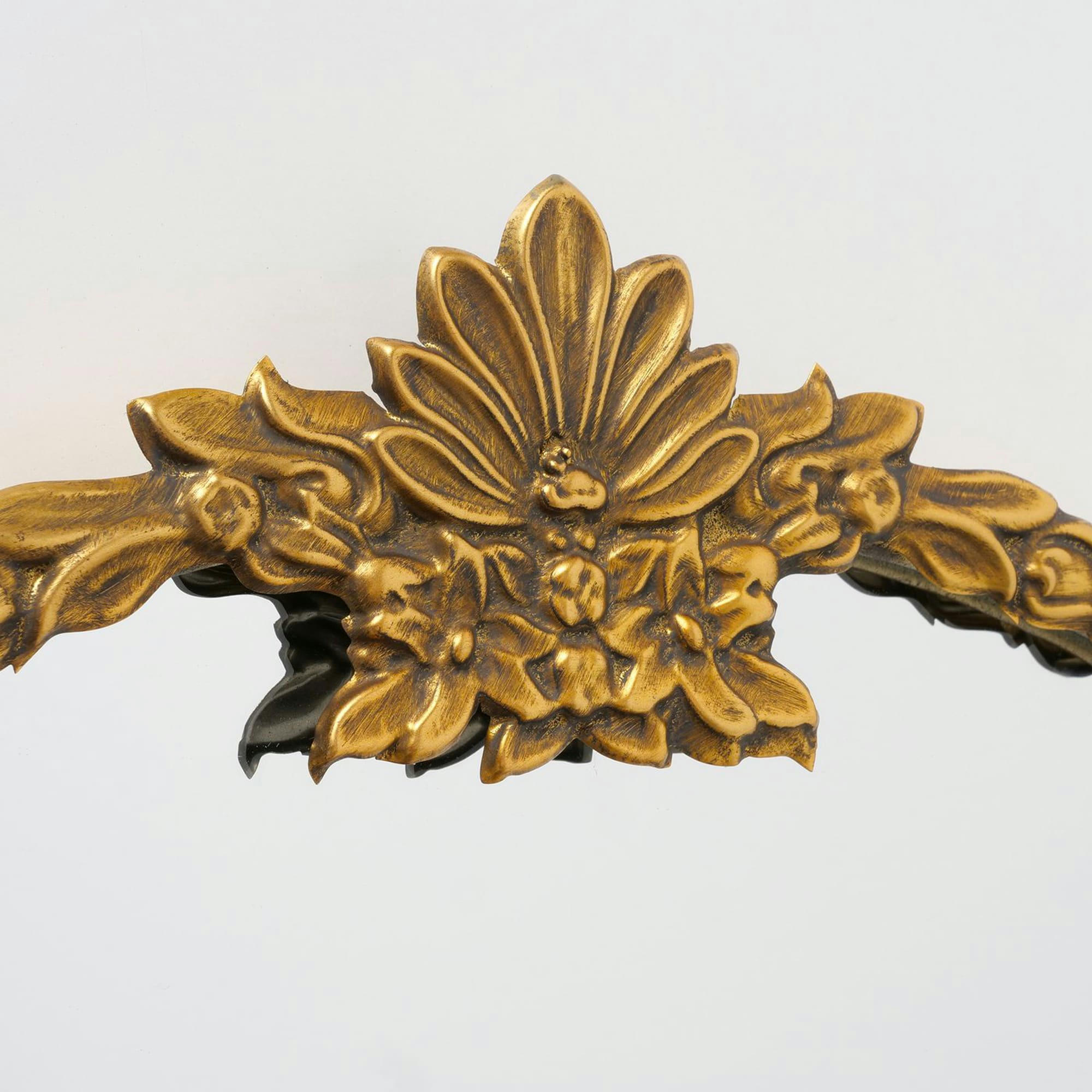 - Miroir classique rond en métal or antique d60cm