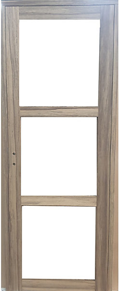 Bloc Porte Frake Vitrage Transparent H204 X L73 Cm Côte Tableau P.droite Gd Menuiseries