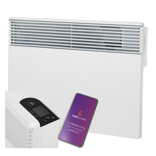 Grzejnik elektryczny 1500W konwektorowy IPX4 Wi-Fi biały Intuis Tactic
