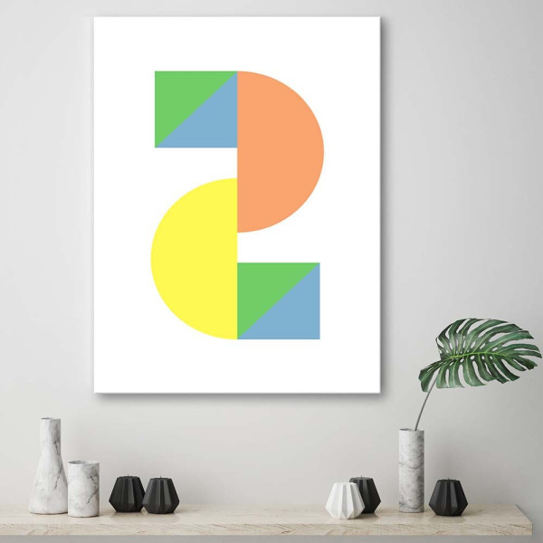 Feeby Obraz Kolorowe figury geometryczne 40x60