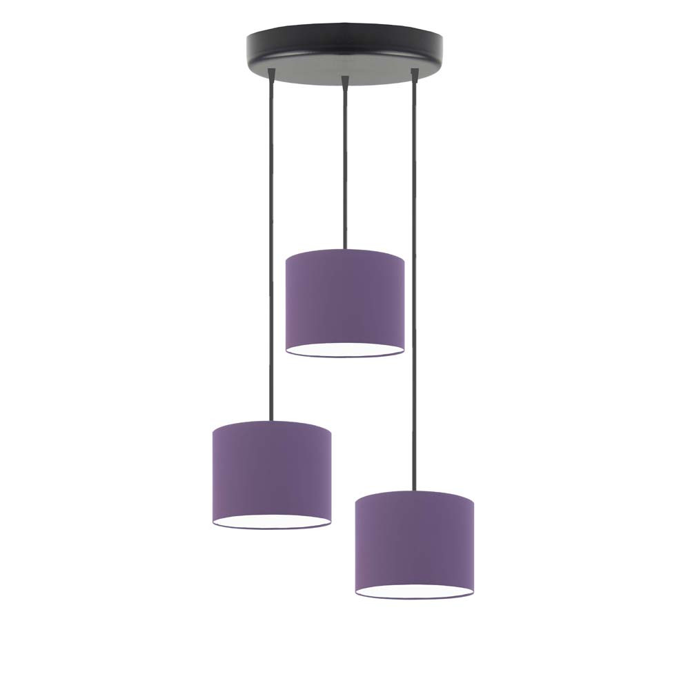 Lampa sufitowa regulowana PUEBLO Czarny/ Fioletowy