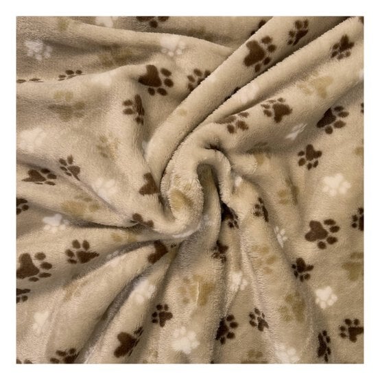Paws Cuddle Fleece Fabric by the Metre