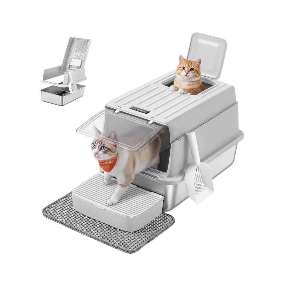 Bac à litière pour chat avec accessoires complets