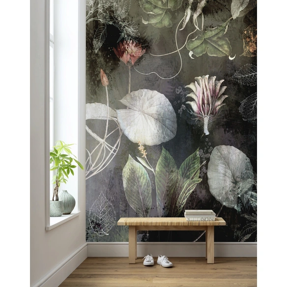 Vliestapete, Blumen, bunt