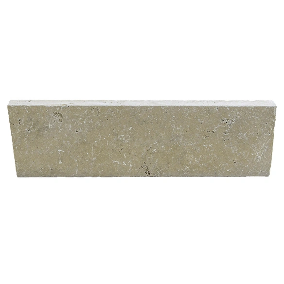 Randstein »Tosca Cream«, Rasenkante, LxBxH: 61 x 3 x 20 cm, Travertin, beige